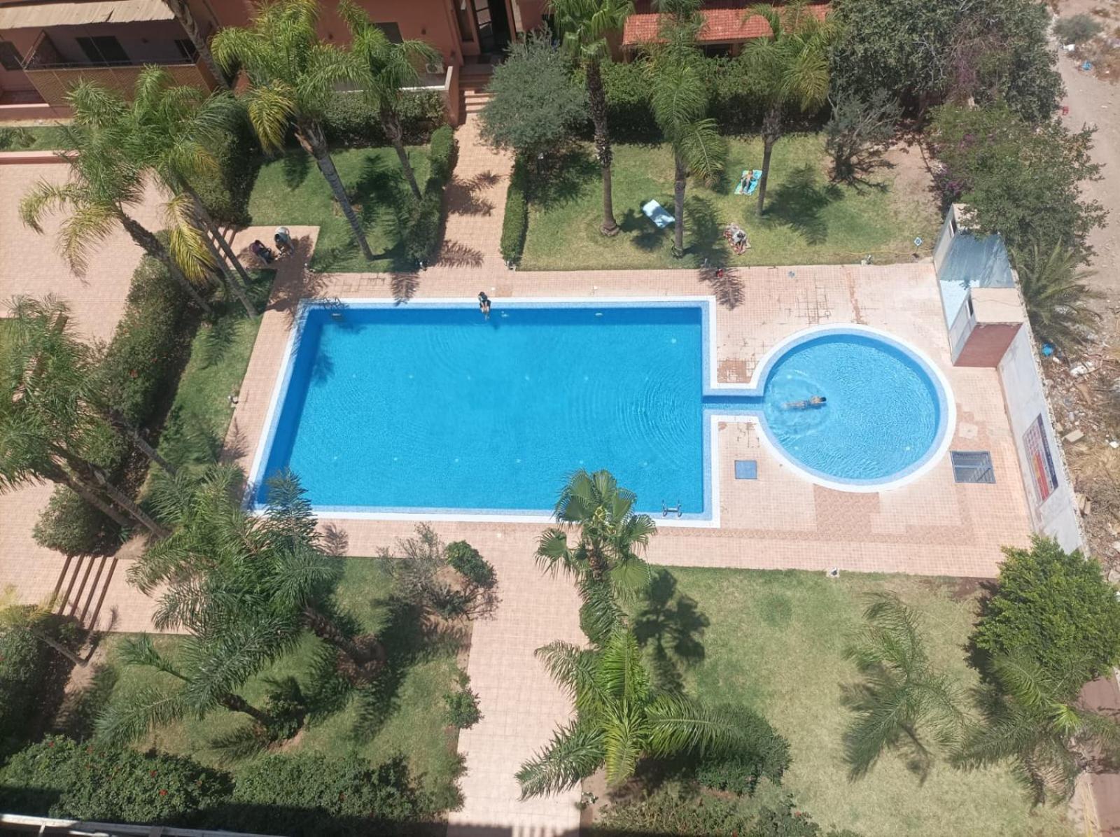 Appartement Haut Standing Vu Piscine Marrakesh Exterior foto