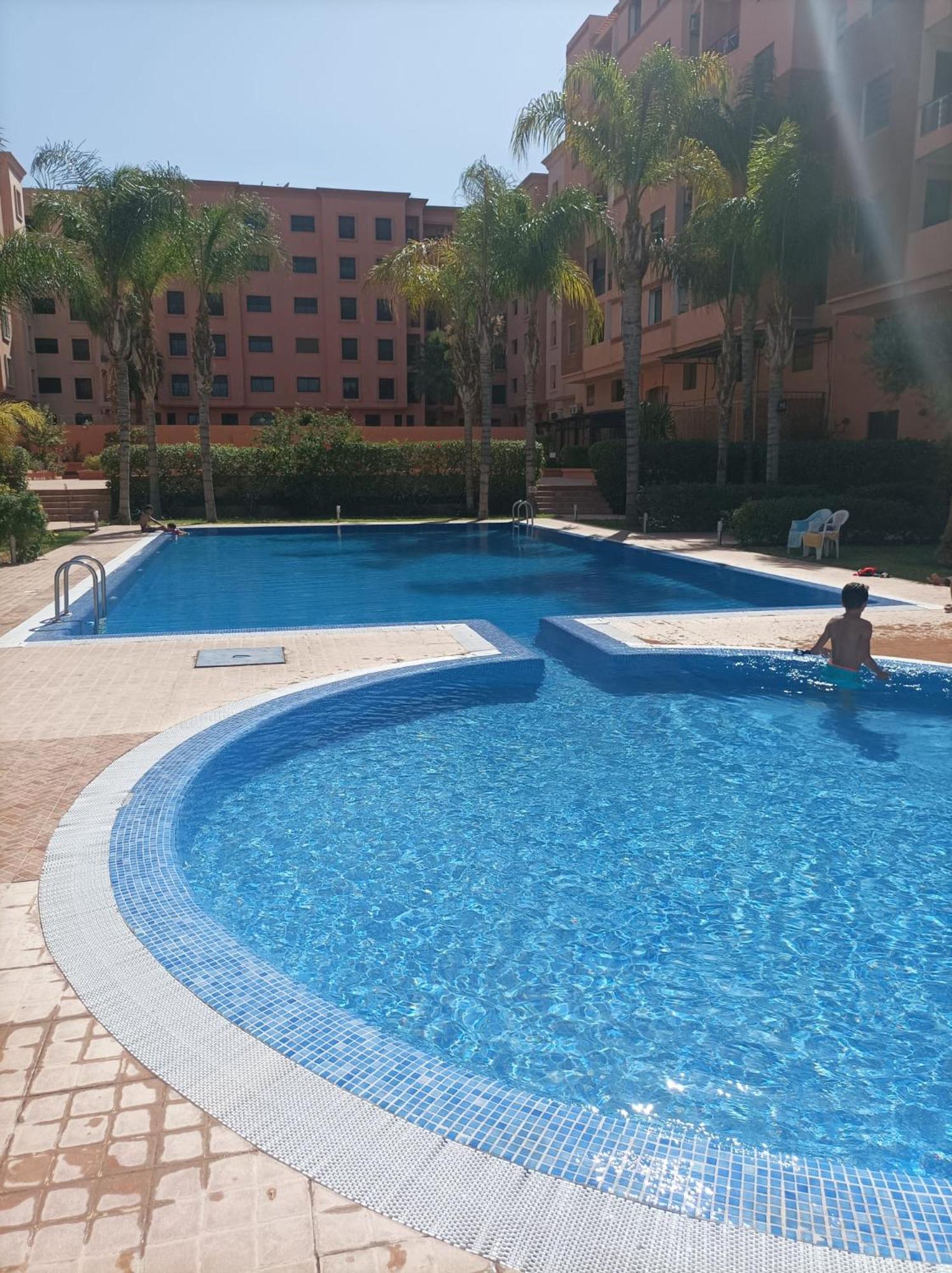 Appartement Haut Standing Vu Piscine Marrakesh Exterior foto